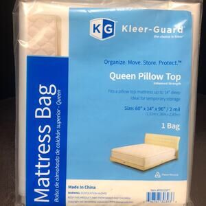 Kleer-Guard queen pillow top mattress bag NWT